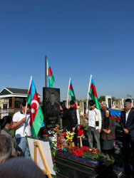 Vətən Müharibəsinin şəhidi Hilalov Araz Elburus oğlunun anım günündə məzarı və ailəsi  ziyarət olundu!