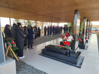 Vətən Müharibəsinin şəhidi Vəliyev Qoşqar Nuruş oğlunun məzarı və ailəsi ziyarət edildi!