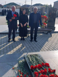 Vətən Müharibəsinin şəhidi Hüseynov Sənan Vidadi  oğlunun məzarı və ailəsi ziyarət olundu!