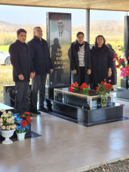 Vətən Müharibəsinin şəhidi Vəliyev Qoşqar Nuruş oğlunun məzarı və ailəsi ziyarət edildi!