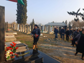 Vətən Müharibəsinin mülki şəhidi Qəhrəmanov Üzeyir Xəlil oğlunun məzarı və ailəsi ziyarət olundu!
