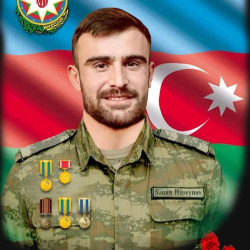 Vətən Müharibəsinin şəhidi Hüseynov Sənan Vidadi  oğlunun məzarı və ailəsi ziyarət olundu!
