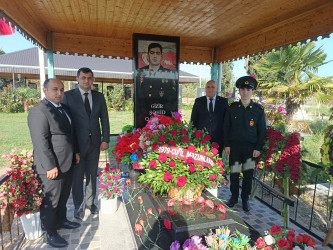 Vətən Müharibəsinin şəhidi Qasımov Hüseyn Kamil oğlunun məzarı və ailəsi anım günündə ziyarət olundu!