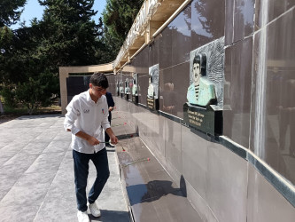 Füzuli rayonunda Ali məktəbə qəbul olan şəhid övladı ilə görüş keçirildi!