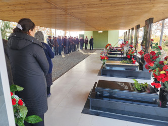 Vətən Müharibəsinin şəhidi Vəliyev Qoşqar Nuruş oğlunun məzarı və ailəsi ziyarət edildi!