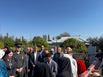 Vətən Müharibəsinin şəhidi Quliyev Elnur Eldar oğlunun məzarı və ailəsi ziyarət olundu!