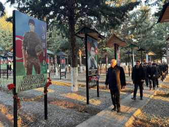Füzuli RİH başçısı Alı Alıyev və Aparatın kollektivi tərəfindən Horadiz şəhərində yerləşən “Qəhrəmanlar Parkı” ziyarət olundu!