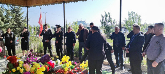 Vətən Müharibəsinin şəhidi Əliyev Xəyal Saleh oğlunun məzarı və ailəsi ziyarət olundu!