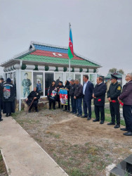 Vətən Müharibəsinin şəhidi Abbasov İlham Əli oğlunun məzarı və ailəsi ziyarət olundu!