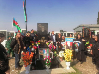 Vətən Müharibəsinin mülki şəhidi Həmidov Elşən Məzahir oğlunun məzarı və ailəsi  ziyarət olundu!