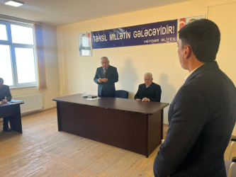 RİH başçısı Alı Alıyev Qazaxlar kəndində səyyar qəbul keçirdi!