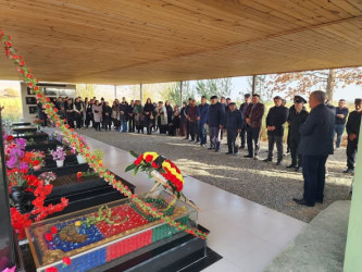 Vətən Müharibəsinin şəhidi Vəliyev Qoşqar Nuruş oğlunun məzarı və ailəsi ziyarət edildi!