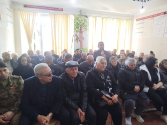 Füzuli RİH başçısı Alı Alıyev Sumqayıt şəhərində müvəqqəti məskunlaşıb yaşayan Füzuli rayonundan olan məcburi köçkünlərlə səyyar qəbul keçirdi!