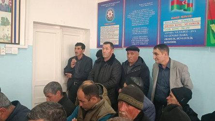 Füzuli RİH başçısı Alı Alıyev Aşağı Yağlıvənd kəndində qəbul keçirdi!