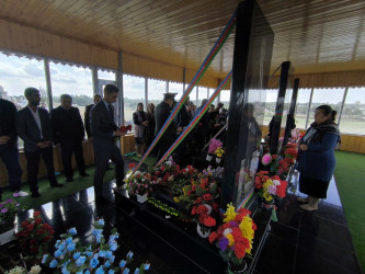 Vətən Müharibəsinin şəhidi Əliyev Nohəl Əlqəmə oğlunun məzarı və ailəsi ziyarət olundu!