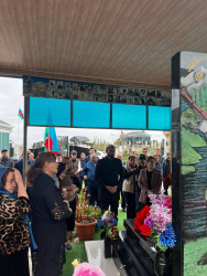 Vətən Müharibəsinin şəhidi  Rzayev Nurlan Yusif oğlunun məzarı və ailəsi ziyarət olundu!