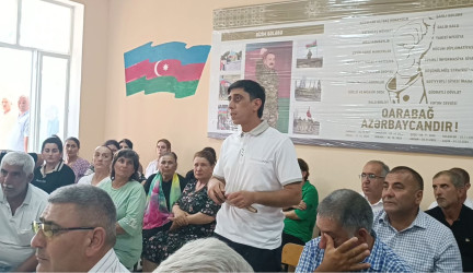 Füzuli Rayon İcra Hakimiyətinin başçısı Alı Alıyev Arayatlı kəndində səyyar qəbul keçirdi!