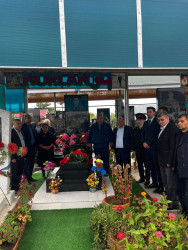Vətən Müharibəsinin şəhidi  Rzayev Nurlan Yusif oğlunun məzarı və ailəsi ziyarət olundu!