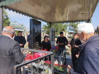 Vətən Müharibəsinin şəhidi Cəfərov Elnur Cəmiyyət oğlunun məzarı və ailəsi ziyarət olundu!