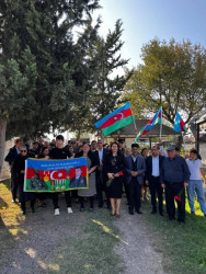Vətən Müharibəsinin şəhidi Hilalov Araz Elburus oğlunun anım günündə məzarı və ailəsi  ziyarət olundu!