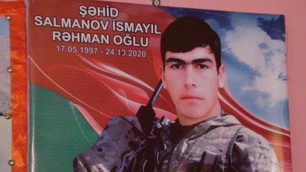 Vətən Müharibəsinin şəhidi Salmanov İsmayıl Rəhman oğlunun məzarı və ailəsi ziyarət olundu!