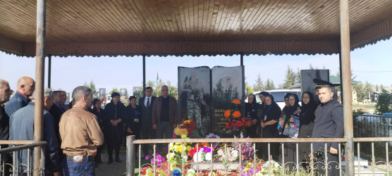 Vətən Müharibəsinin şəhidi Əliyev Xəyal Saleh oğlunun məzarı və ailəsi ziyarət olundu!