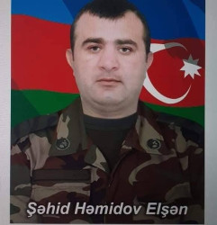 Vətən Müharibəsinin mülki şəhidi Həmidov Elşən Məzahir oğlunun məzarı və ailəsi  ziyarət olundu!