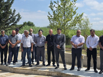 Böyük Bəhmənli kəndində yerləşən, Daxili Qoşunların Birinci Qarabağ müharibəsində şəhid olmuş əməkdaşları əziz xatirəsinə ucaldılmış abidə  ziyarət olundu!