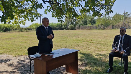 Füzuli Rayon İcra Hakimiyətinin başçısı Alı Alıyev Birinci Mahmudlu kəndində səyyar qəbul keçirdi!