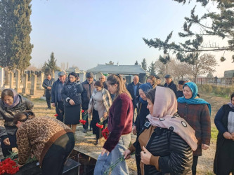 Vətən Müharibəsinin mülki şəhidi Qəhrəmanov Üzeyir Xəlil oğlunun məzarı və ailəsi ziyarət olundu!