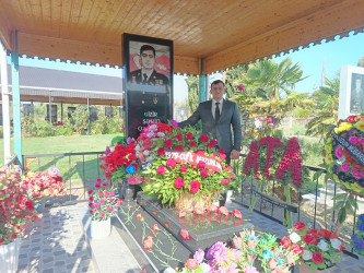 Vətən Müharibəsinin şəhidi Qasımov Hüseyn Kamil oğlunun məzarı və ailəsi anım günündə ziyarət olundu!