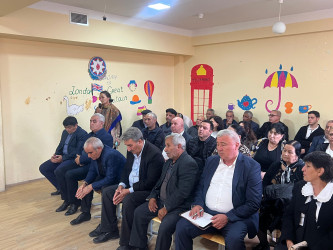 Qaradağ rayonunda müvəqqəti məskunlaşıb yaşayan Füzuli rayonundan olan məcburi köçkünlərlə səyyar qəbul keçirildi!
