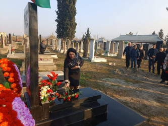 Vətən Müharibəsinin mülki şəhidi Qəhrəmanov Üzeyir Xəlil oğlunun məzarı və ailəsi ziyarət olundu!